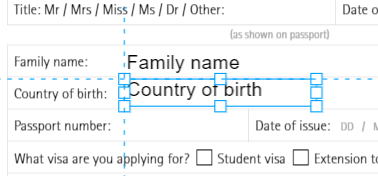 Alignement des espaces réservés