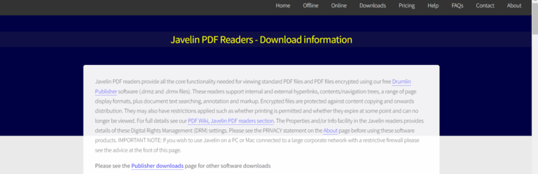 Javelin PDF Reader