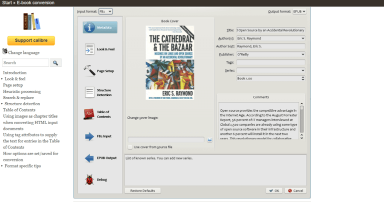 EPUB to PDF converter