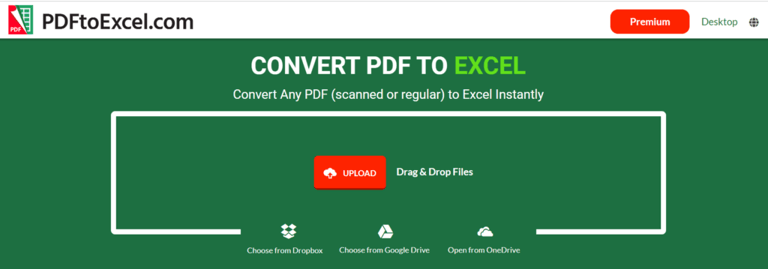 PDF a Excel